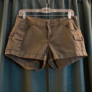 Dark Khaki Cargo Shorts